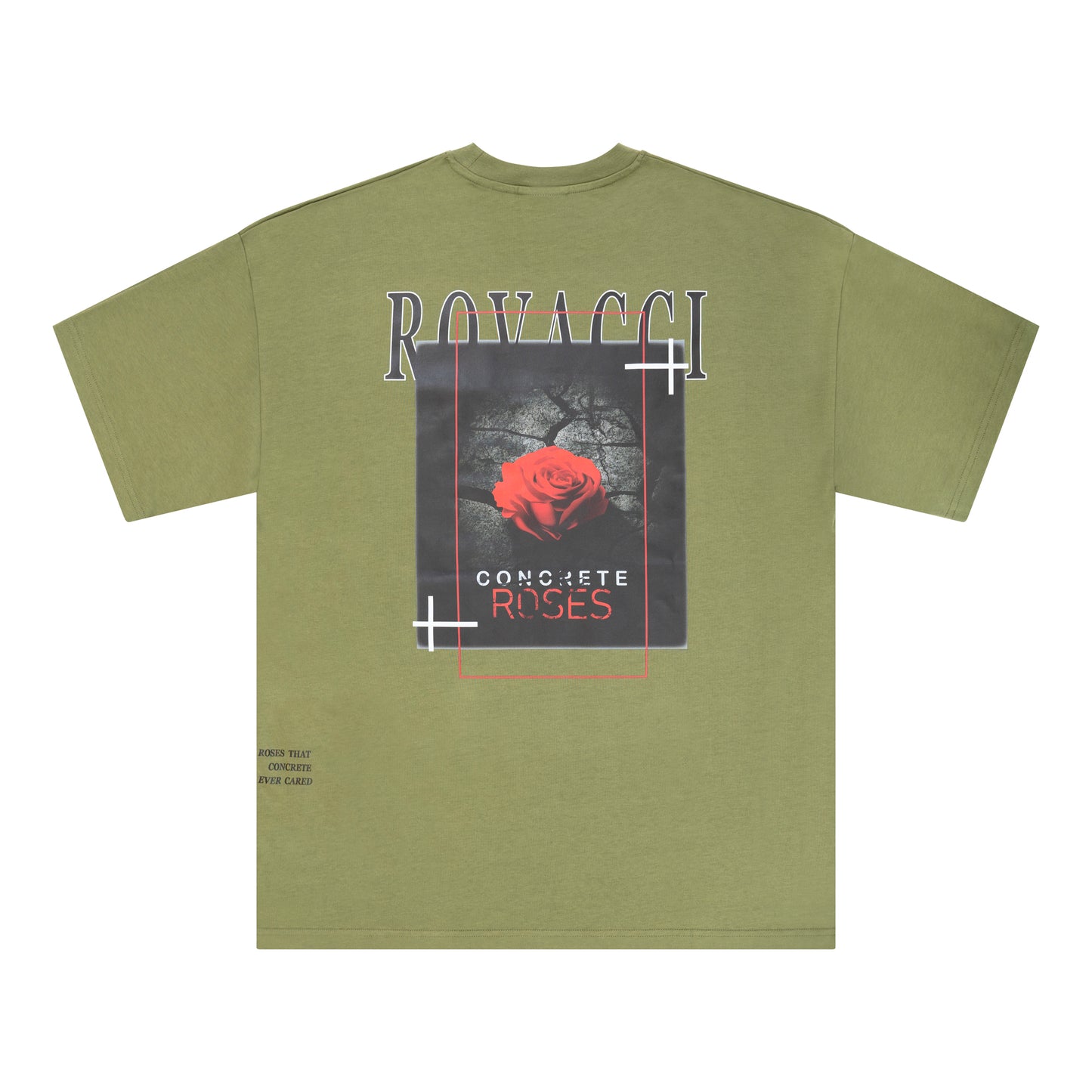 CONCRETE ROSES ARMY GREEN T-SHIRT